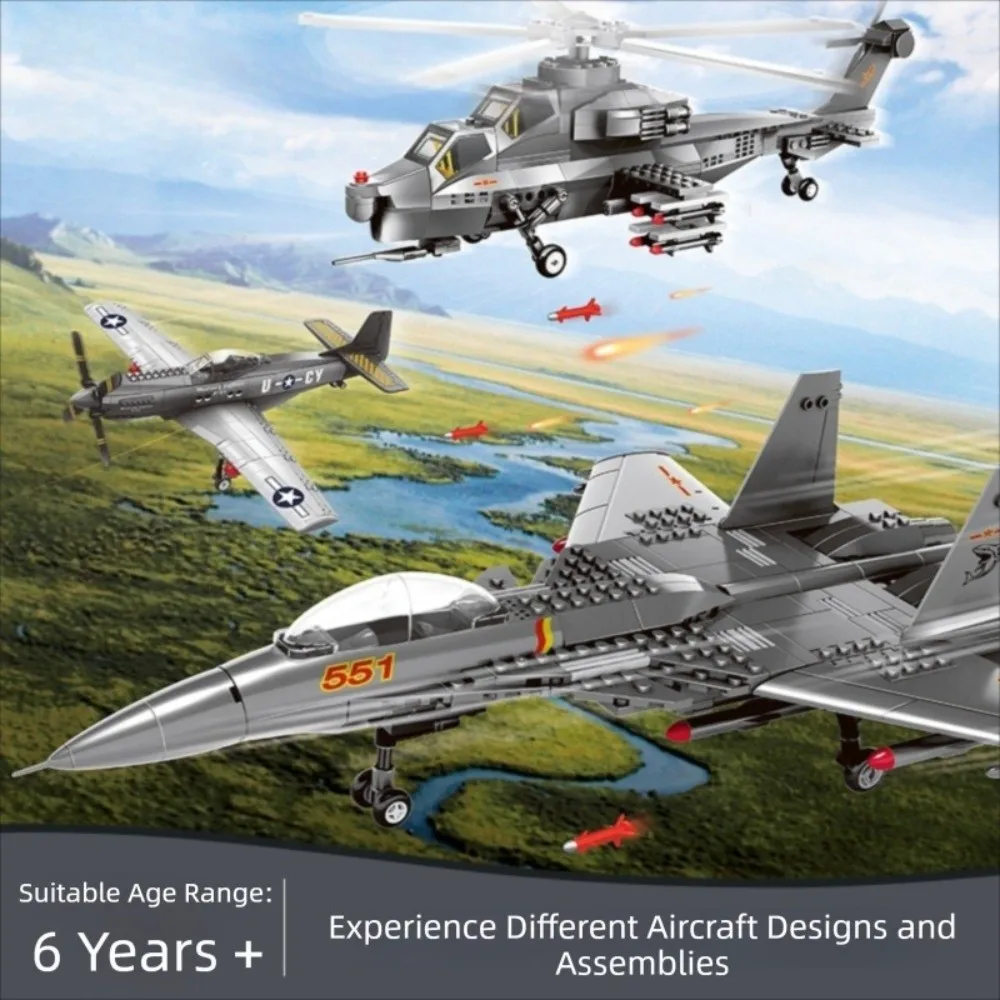 

Large Size Aircraft Building Block Model Assembling Type ABS Fighter Aircraft Model Detailed Reconnaissance Aircraft Model