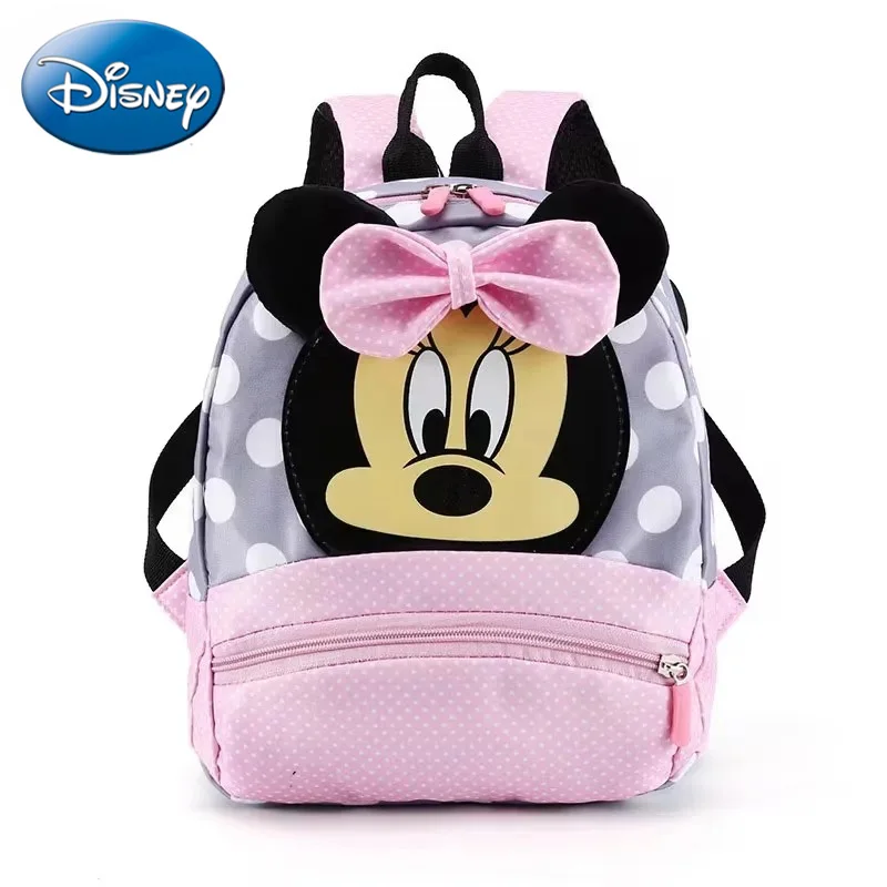 

Рюкзак с героями мультфильмов Disney 2026, для маленьких мальчиков и девочек, детский милый школьный рюкзак с Минни и Микки Маусом, школьный рюкзак для детского сада, детский подарок