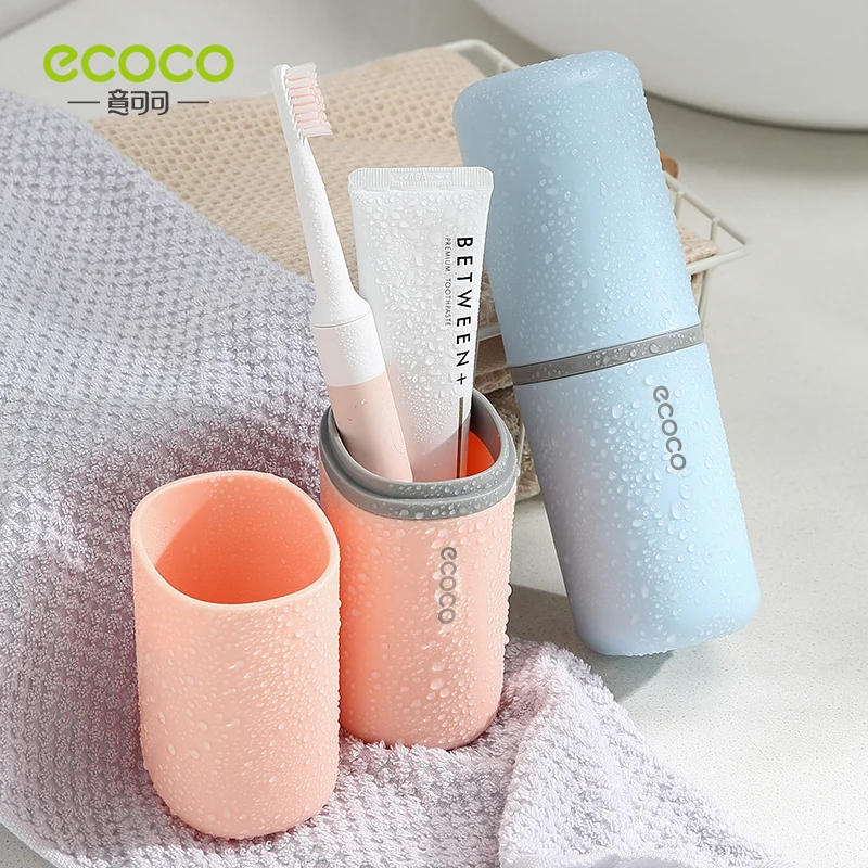 Toothbrush Case Simple Travel Portable Wash Mug Cup Multi-functional Brushing Box Tooth Mouthwash Bathroom Set Household Cups