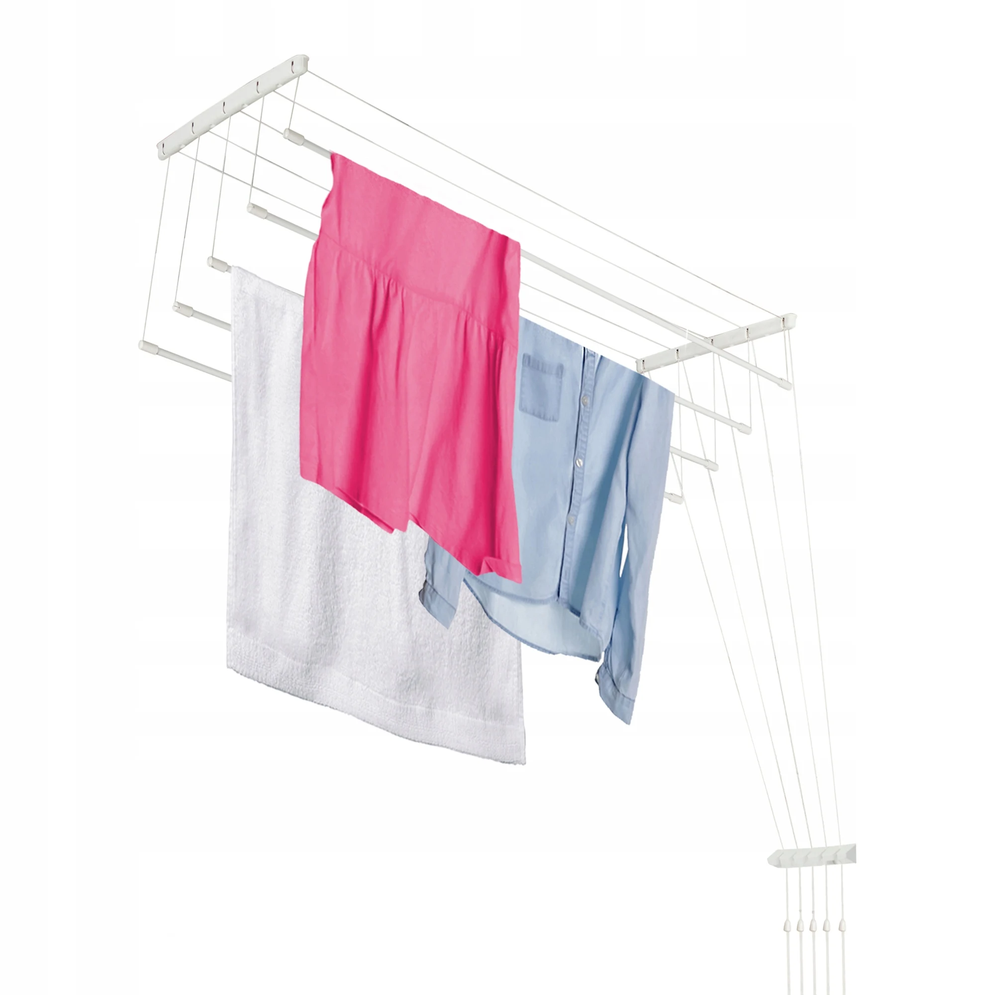 KADAX Bagno Lavanderia Asciugabiancheria Soffitto 5 Rastrelliere 13...