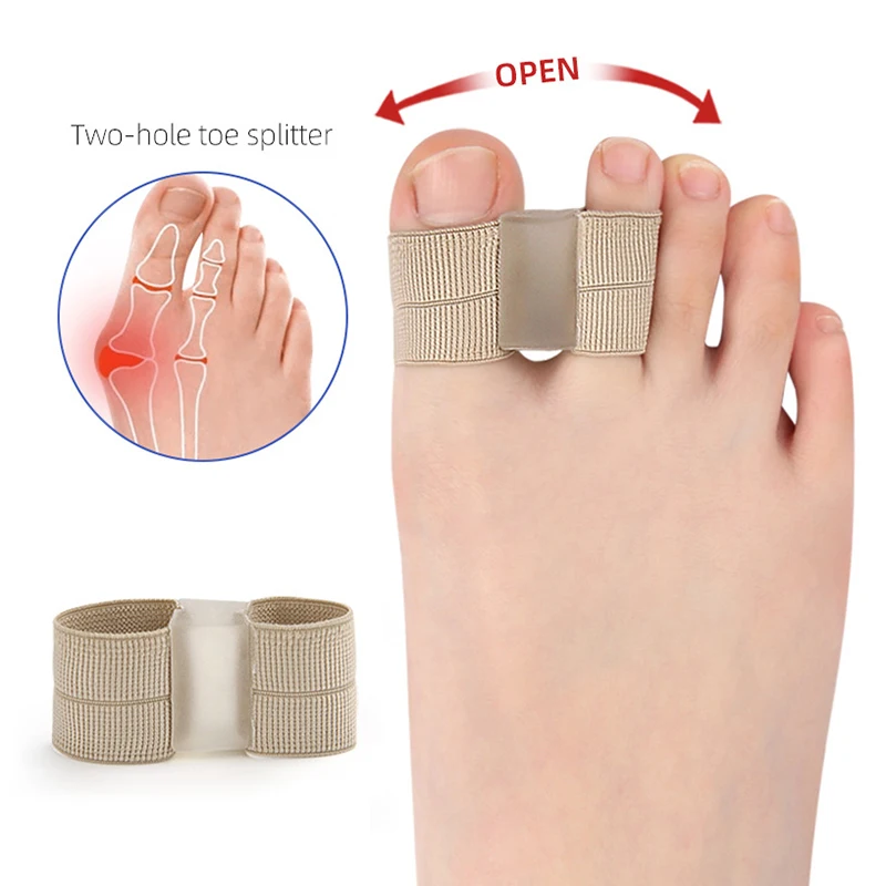 Silicone Toe Spreader, Foot Care Tool, Bunion Hallux Valgus Corrector, polegar, correção do dedo, alisador, separador, 1Pc