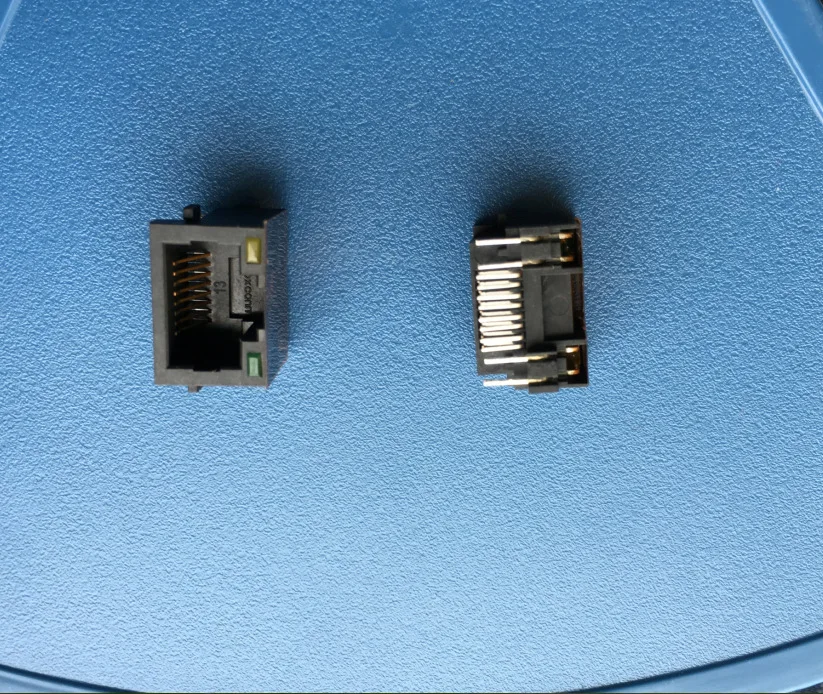 For FOXCONN Foxconn RJ45 network interface card socket 12P with light, original connector