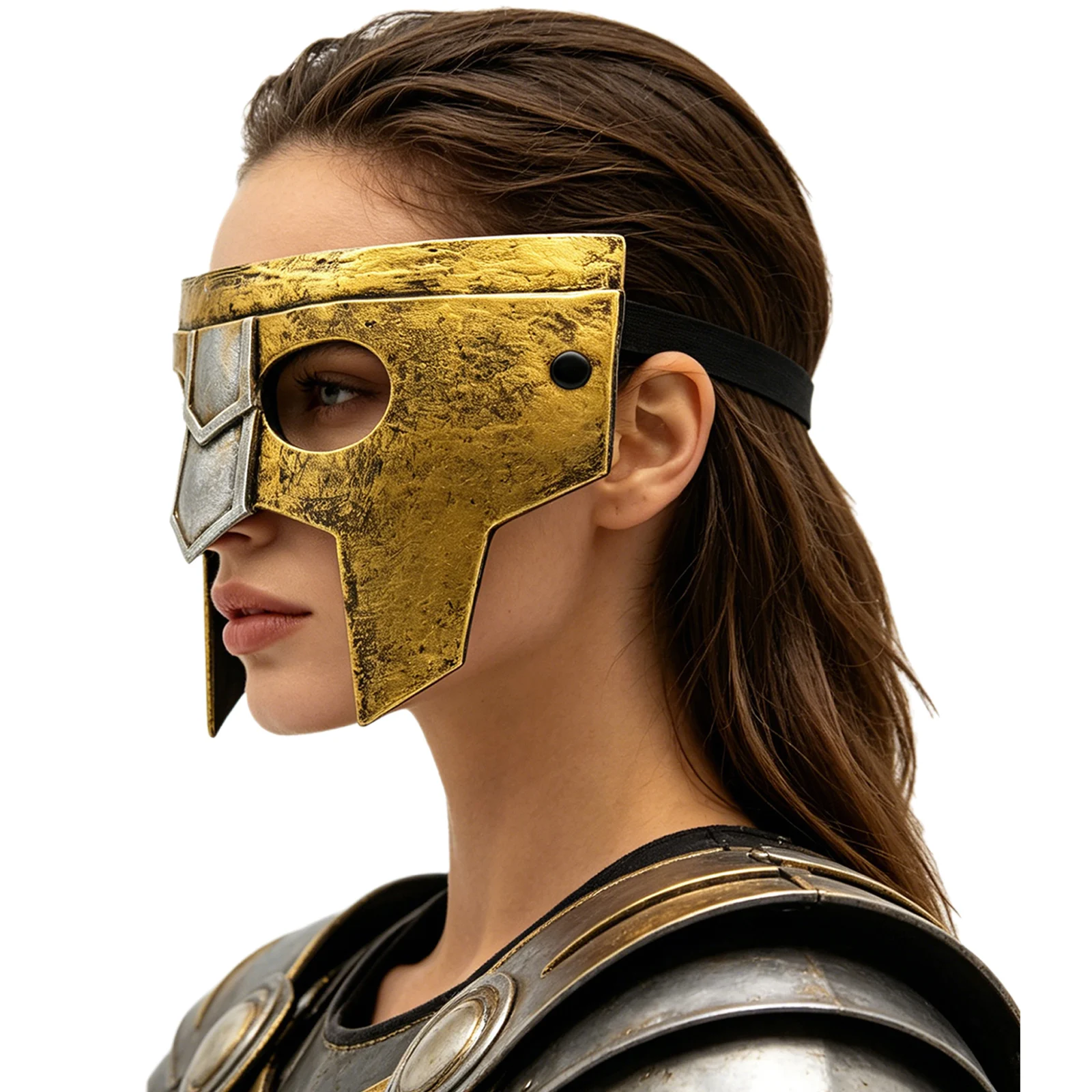 

Half-face Mask Warrior/Eagle Cosplay Decoration Face Armour for Stage Performance Halloween Cosplay