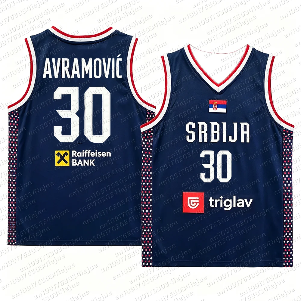 Unisex Atmungsaktives Schnelltrocknendes Basketball-Trikot Srbija 15 Jokic Günstige Hochwertige Outdoor-Sportbekleidung für Kinder – Detail 21