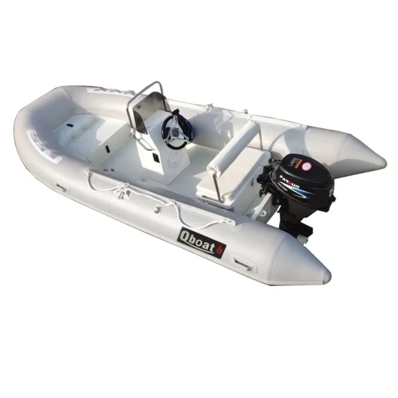 【Superventas】2025 nuevo 4,2 M casco inflable costilla barco V casco consola central de aluminio con Material Hypalon C-logotipo personalizado impreso F