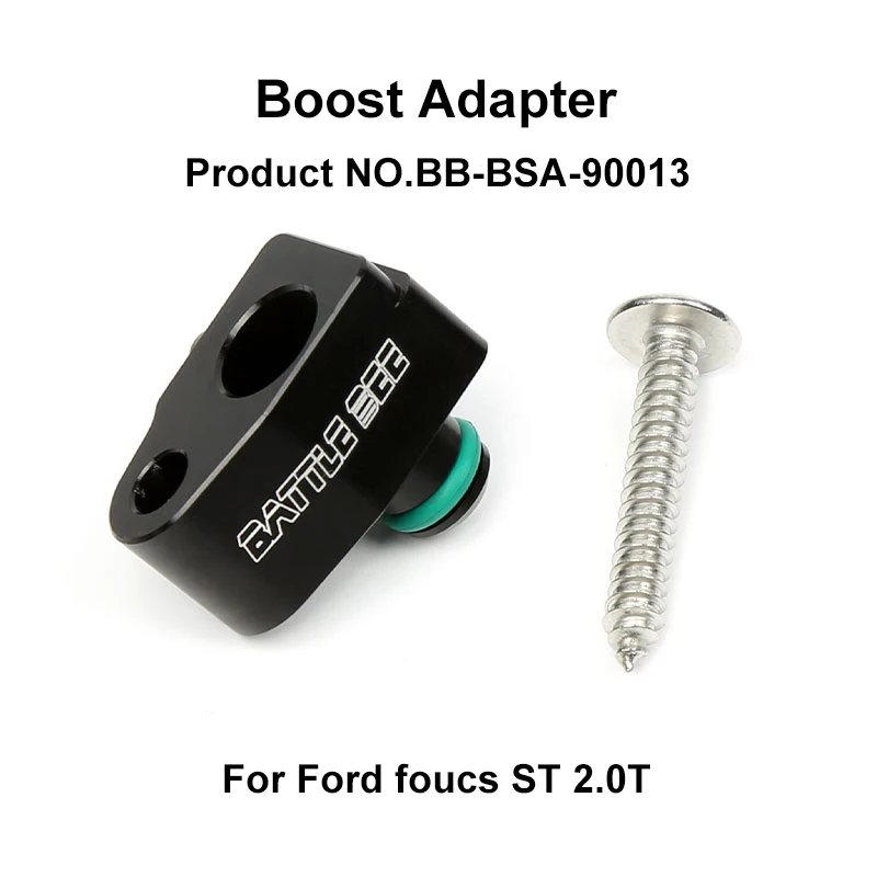 

Turbo Boost Tap Vacuum Adapter For Ford Focus 2.0T Engine Battle Bee Aluminum Alloy Boost Sensor Gauge BB-BSA-90013