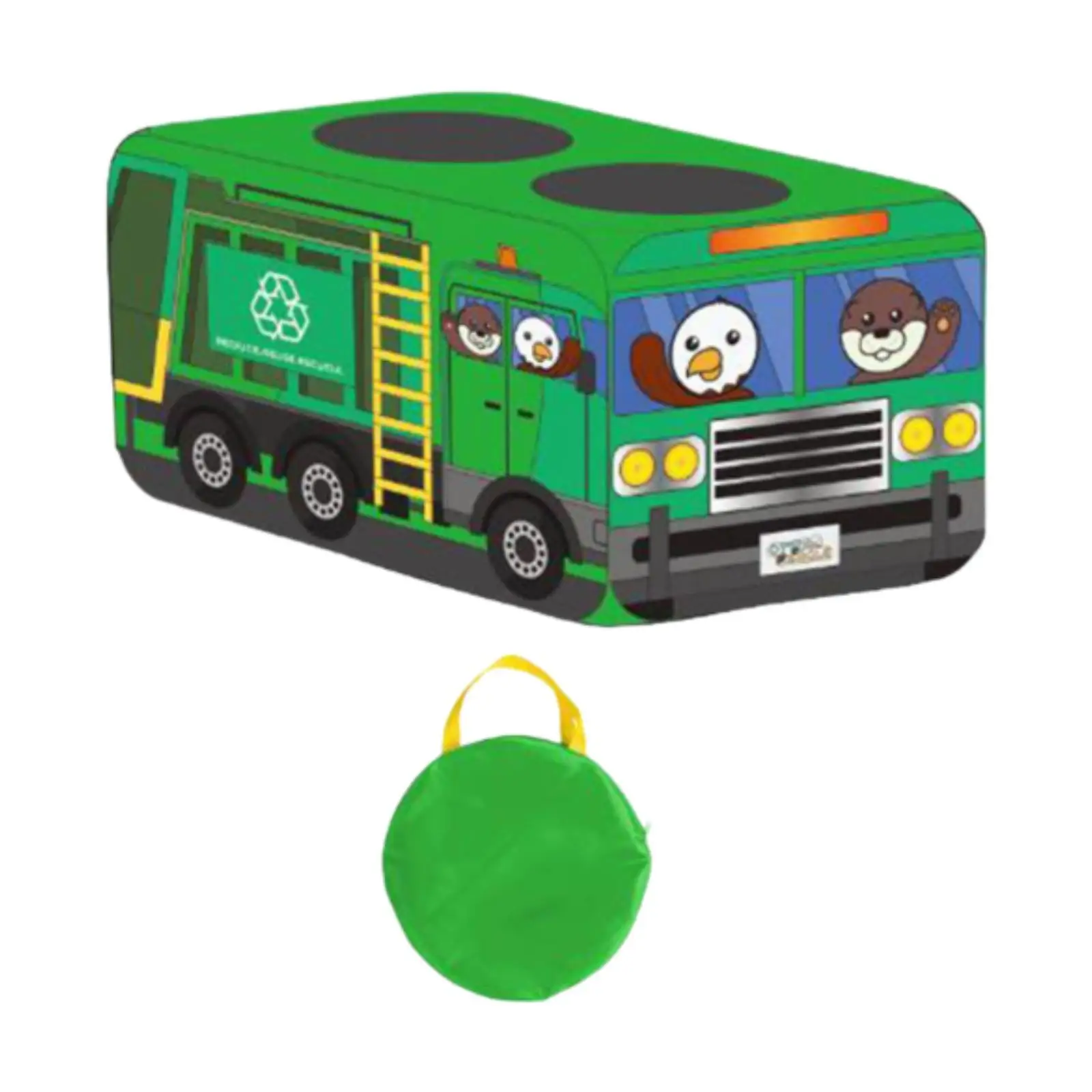 Garbage Truck Play Tent Toy Pops up in Seconds for Ages 3+ Child Playhouse