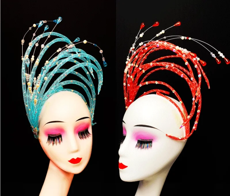 

Carnival Dance Headwear Opening Dance Era Women's Classical Dance Headflower