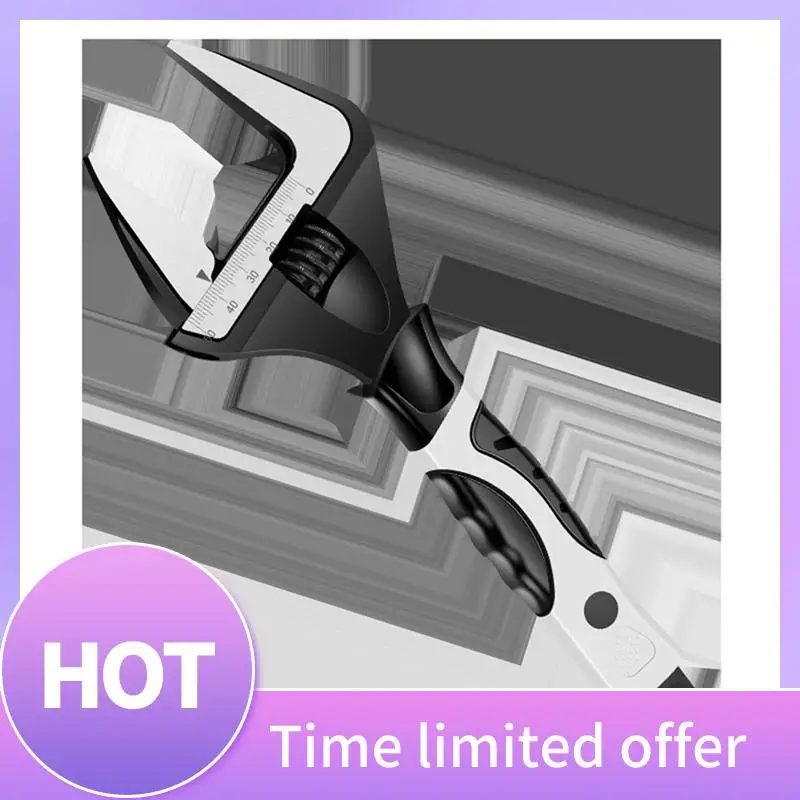 

B69C 1 PCS 8-Inch Adjustable Wrench Open-Ended Wrench Tool Household Multifunctional Bathroom Wrench