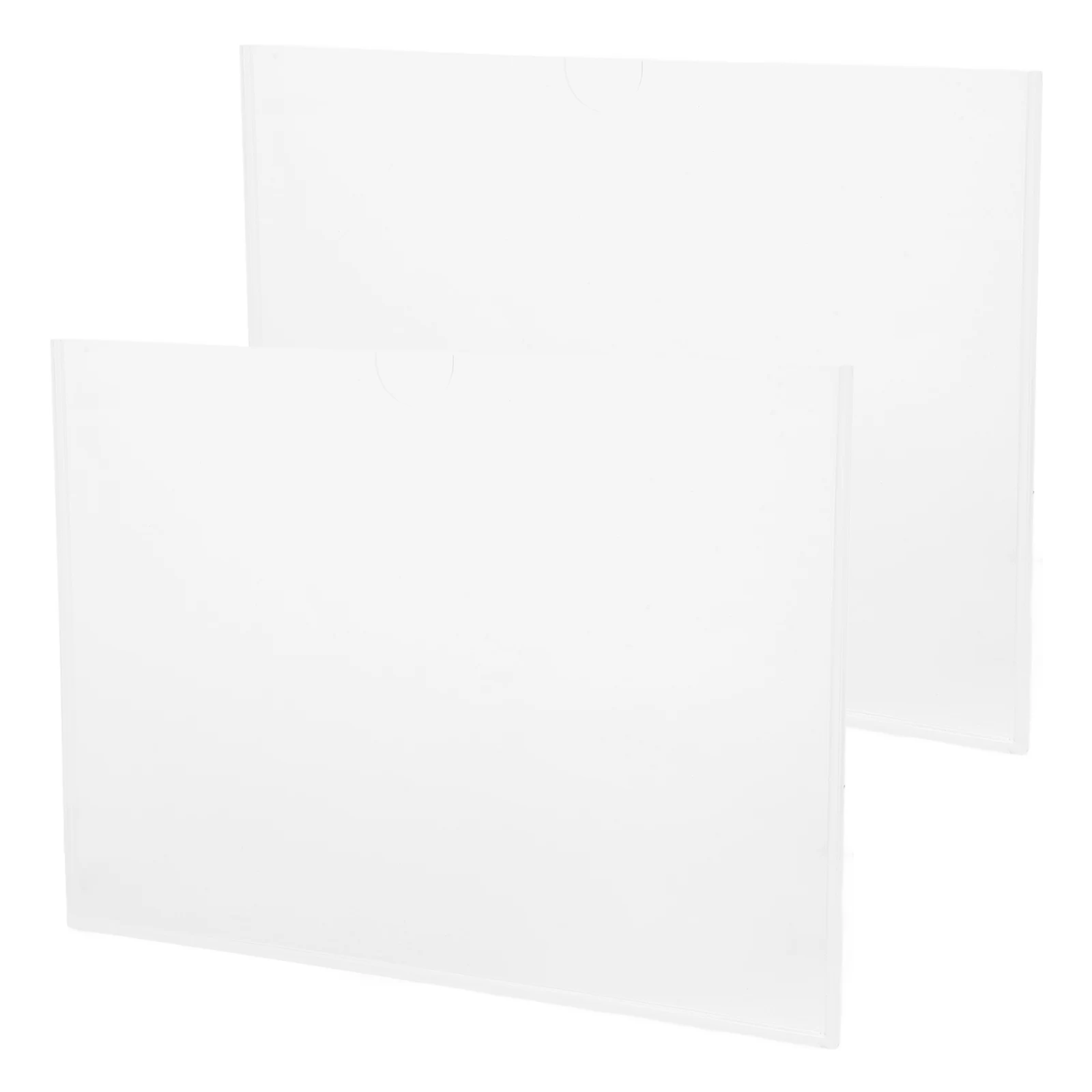 

2pcs Acrylic A4 File Holder Transparent Document Display Box Office File Rack Clear Storage System For Office Decor Bulletin
