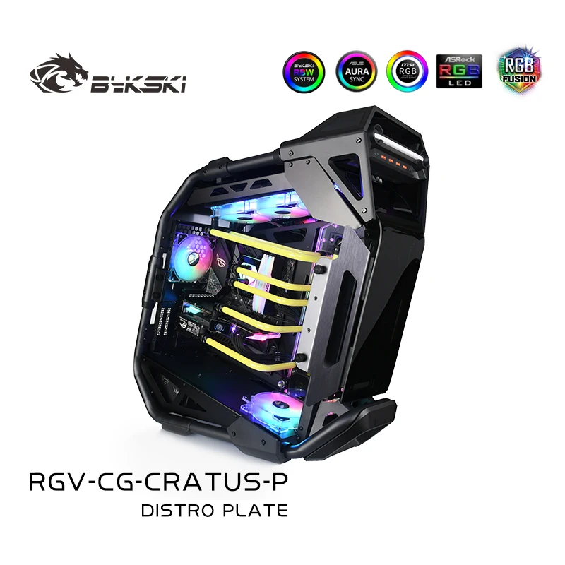 Bykski Distro Plate Water Cooling Kit for Cougar CRATUS Chassis Case For CPU GPU Building,5V RGB RGV-CG-CRATUS-P