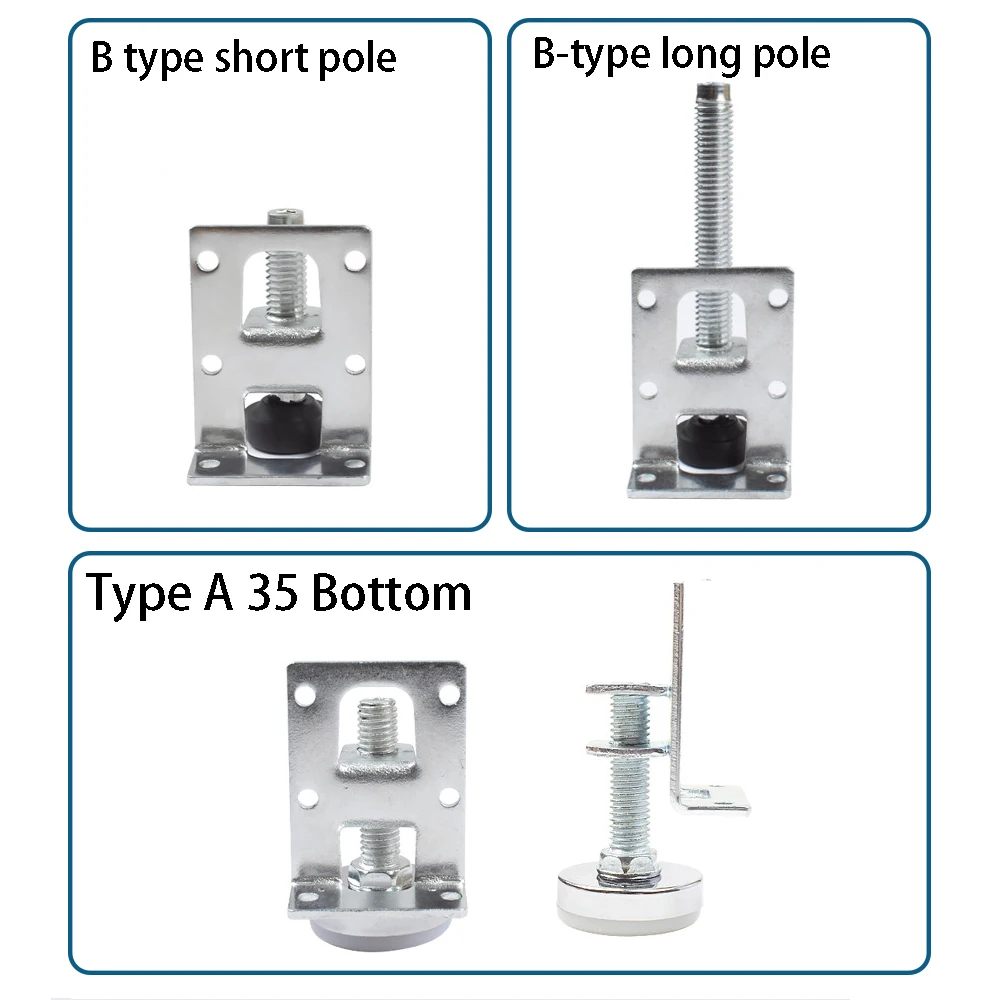 1-10Pcs Adjustable Levelling Feet Heavy Duty Height Adjusters Furniture Levelling Feet Reinforced Support for Cabinets Tables