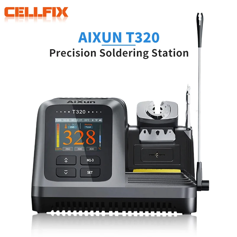 AIXUN T320 Intelligent Soldering Station Precision Rework Tools T245 T210 Soldering Iron Tip for Repair Mobile Phone Welding Mac