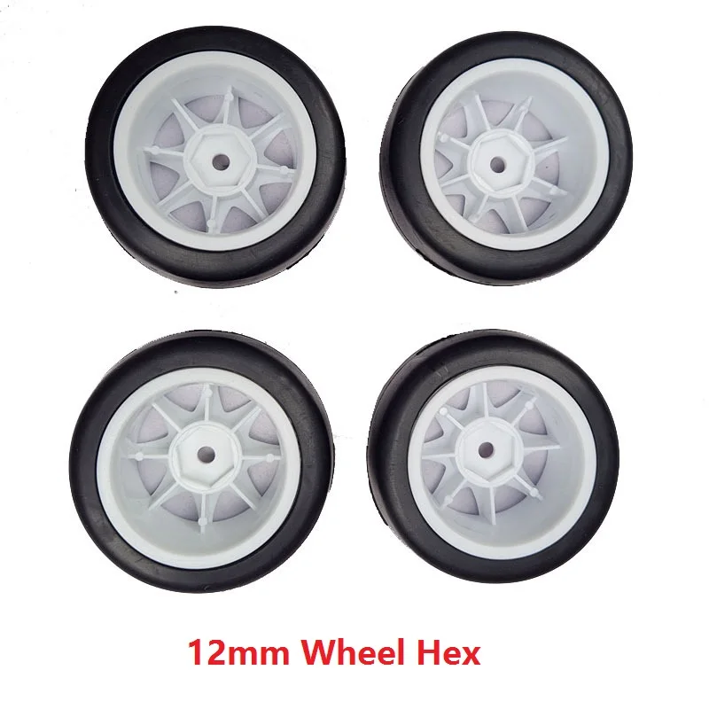 4Pcs 58mm Tires 12mm Hex Wheels with Sponge for 1/10 1/12 RC Drift Car 3Racing Sakura M4 M5 MST TCR Tamiya M04 M05