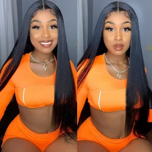 HD Front of Human Hair Wigs Straight 13x4 13x6 Transparent Front Bay Human Hair Wigs HD HD lace wigs for women 12 Main Sales Front Lace Human Hair - №1