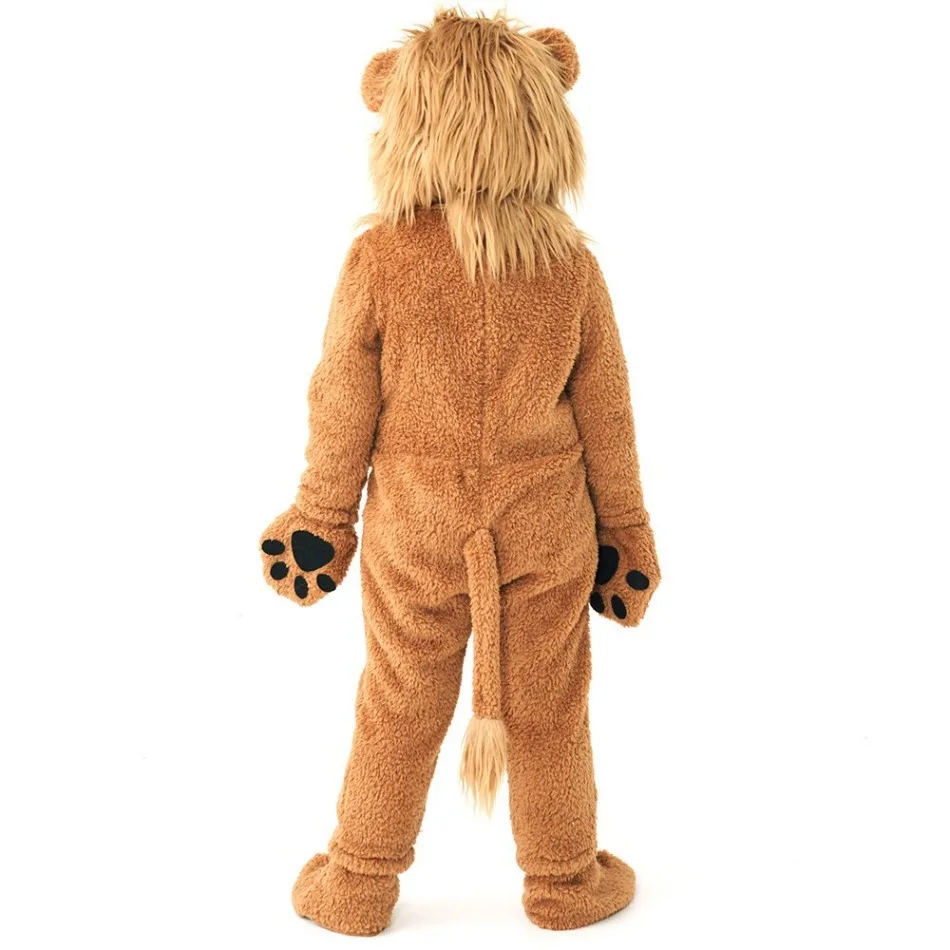 Boys Cuddly Lion Kids Costume Brown Mane Suit Wild King of The Jungle Cat Safari Halloween Animal Fancy Dress Up for Child PS66 - view 4
