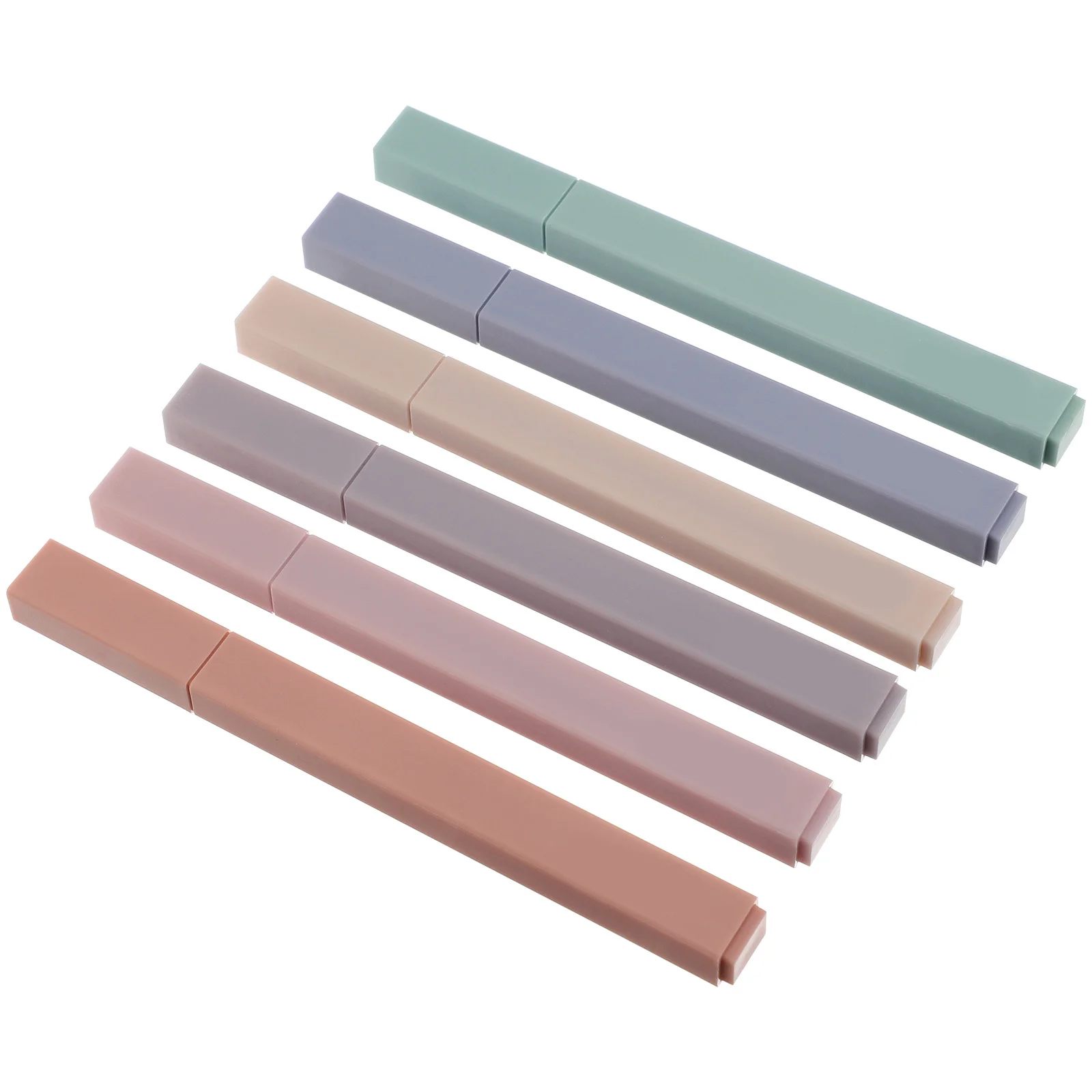 

6Pcs Highlighters Smooth Writing Portable Marker Pens Student Stationery Fluorescent Marker Pens No Peculiar Smell