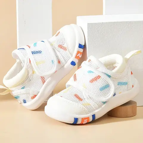 Summer Kids Sandals Breathable Air Mesh Baby Unisex Casual Shoes Anti-slip Soft Sole First Walkers Infant Lightweight Shoes