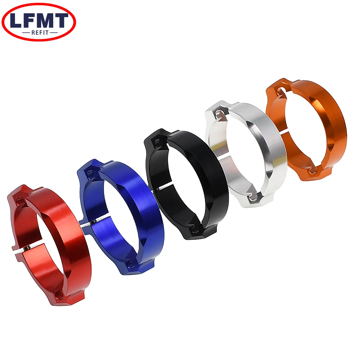 Motorrad CNC Auspuffspitze Schalldämpfer Rohrschelle Flansche Schutzabdeckung für KTM 250 300 EXC XC XCW XC-W Sechs Tage XCW TPI 2017-2024