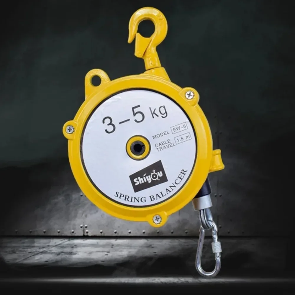 Tool Spring Balancer, 3-5KG & 5-7KG Load Capacity, Self Retracting Hanging Spring Balancer for Industrial Workshop Use