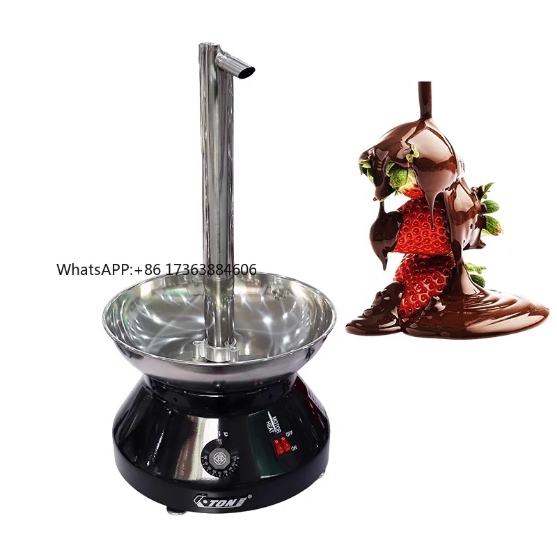 

Black/Red Chocolate Waterfall Fountain Melting Machine Chocolate Tempering Fountain Melting Machine with Temperature Control