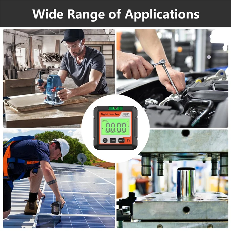 

YWDZ-Digital Protractor Inclinometer Level Angle Meter Measuring Angle Meter 90 Degree Duler Digital Display Inclinometer