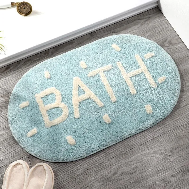 Imitation cashmere bathroom absorbent non-slip floor mat doormat carpet bedroom door entry door mat