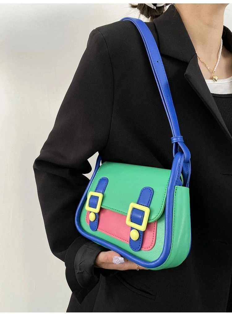 Koreańska słodka damska torba z blokadą kubełkową na co dzień miękka torebka na ramię torba na ramię i torby na ramię Crossbody dziewczęca torba