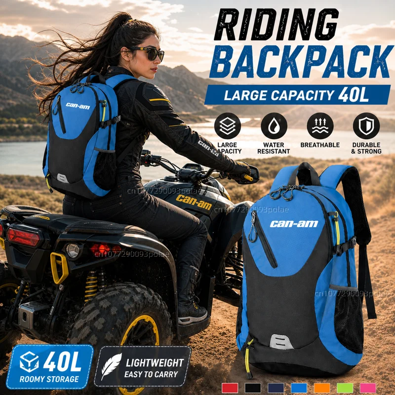 Sac à dos imperméable pour hommes, pour Can Am Outlander 1000 Ryker 900 Renegade 800 Canam Maverick X3 Spyder Racing travel, moto G