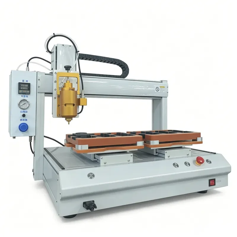 High Efficiency PLC Control Motor Driven Automatic Dispensing Machine High Precision for 3C Electronic Products 1 Year
