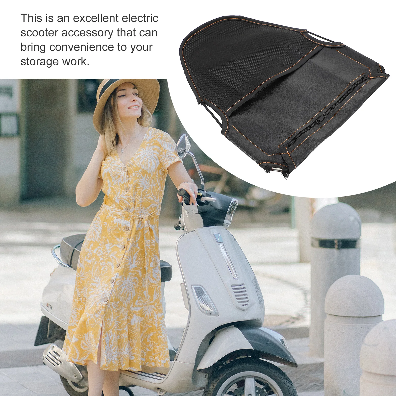 

Seat Pu Waterproof Saddle For Motorcycle Rear Seat Storage Lightweight Durable Accessories Tail Bag Scooter Storage Bag