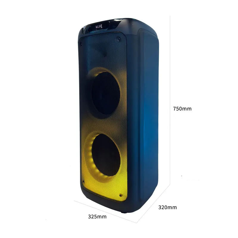 Altavoz Bluetooth Dual Parlantes Bocinas De 10 pulgadas Altavoces Caixa De Som Trolley Altavoces portátiles Partybox