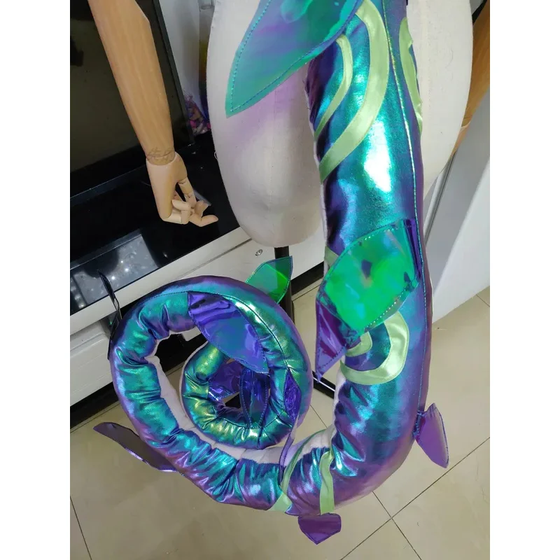 DY20150CM لعبة LOL Neeko تأثيري الذيل جديد الجلد الغريب الحرباء تأثيري الذيل الدعائم أنيمي الدعامة زي الهالوين التأثيري props25 #5