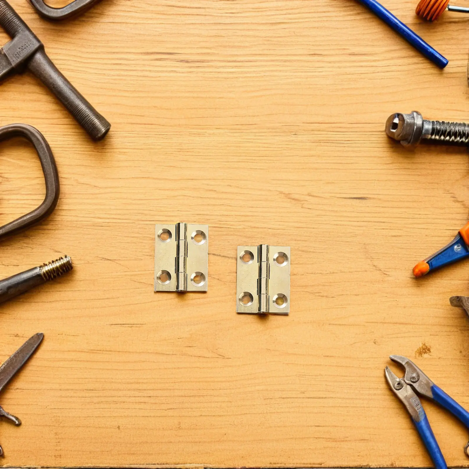 

10 шт. латунных H-образных петель для кухонных и ванных шкафов, сверхпрочные плоские декоративные фурнитуры в ретро-стиле для мебели