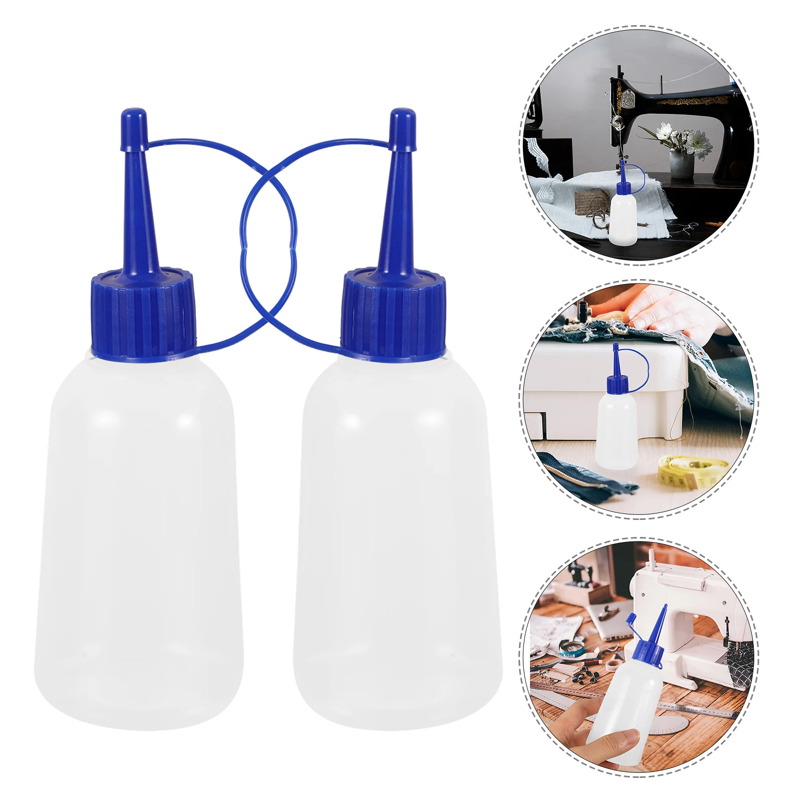 10 Pcs Squeeze Bottles with Fine Tip Portable Glue Pointed Plastic for Paint Application Mini