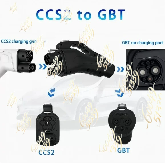 

apply to CCS2 to GBT adapter national standard to European standard 300 A new energy charging pile car DC adapter