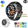 새로운 스마트 시계 4G 네트워크 SIM 카드 1.508''AMOLED 200W 회전식 카메라 GPS Wifi Google Play 동적 다이얼 안드로이드 남성 여성용 1