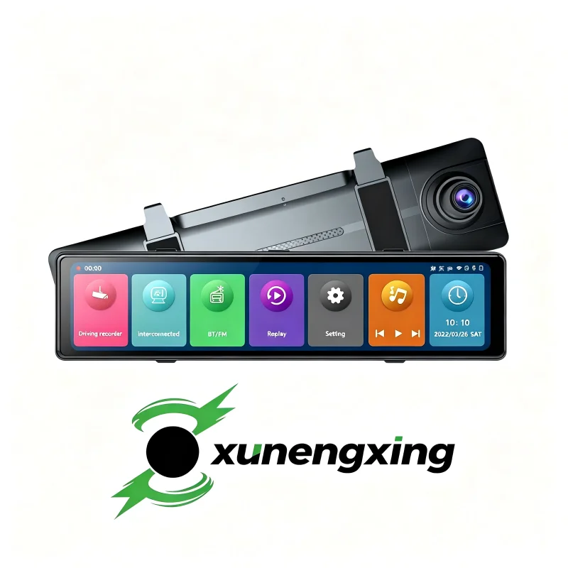 DVRs 3 Cameras Dash Cam 1080P Car Mirror Video Recording Carplay & Android Auto Wireless Connection WiFi Miracast GPS Navigation