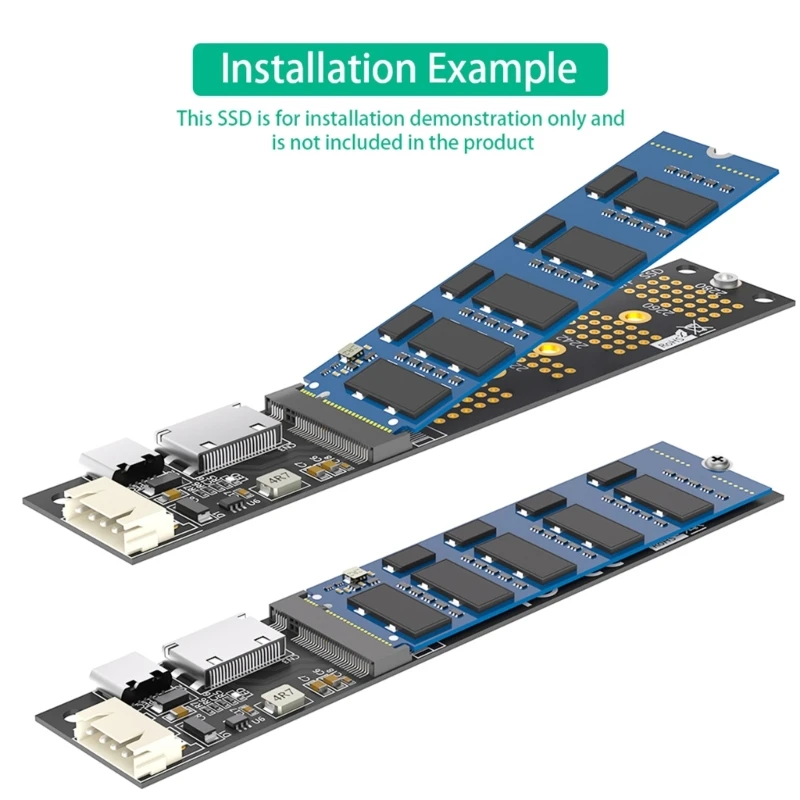 652F Преобразователь M.2 NVMe в SFF-8612 SFF8611 Переходник SSD SFF-8611/SFF-8612 в NVMe M.2