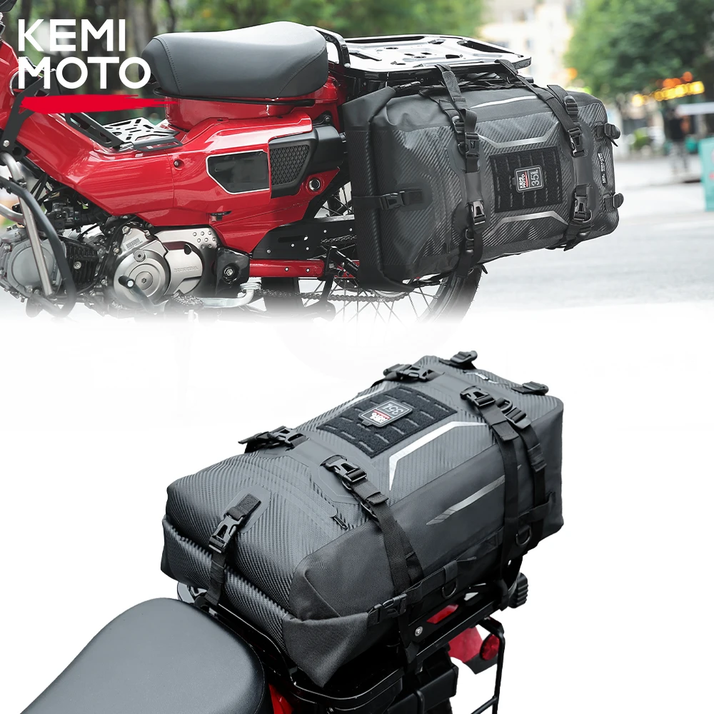 

Motorcycle Tail Luggage Bag Motorbike Side Bags 35L Waterproof Pannier Saddle Bag Rear Rack Trunk for Touring Street Sport Bike