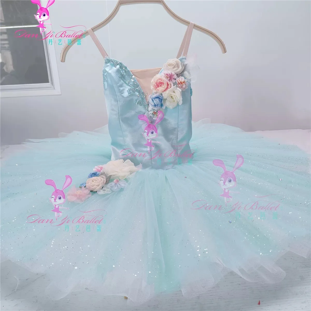 Danyi simple Women's Children's Day adult children's ballet blue plate dress tutu professional customized performance competitio