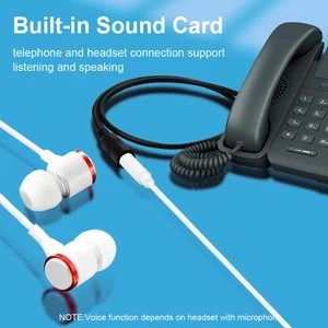 Audioadapterkabel für Headset, Telefonkonverter, Headset, Telefonadapter, 3,5 mm Buchse, RJ11 männlich, 3,5 mm 6 Hauptverkäufe Set Fame -Adresse RJ11 - №5