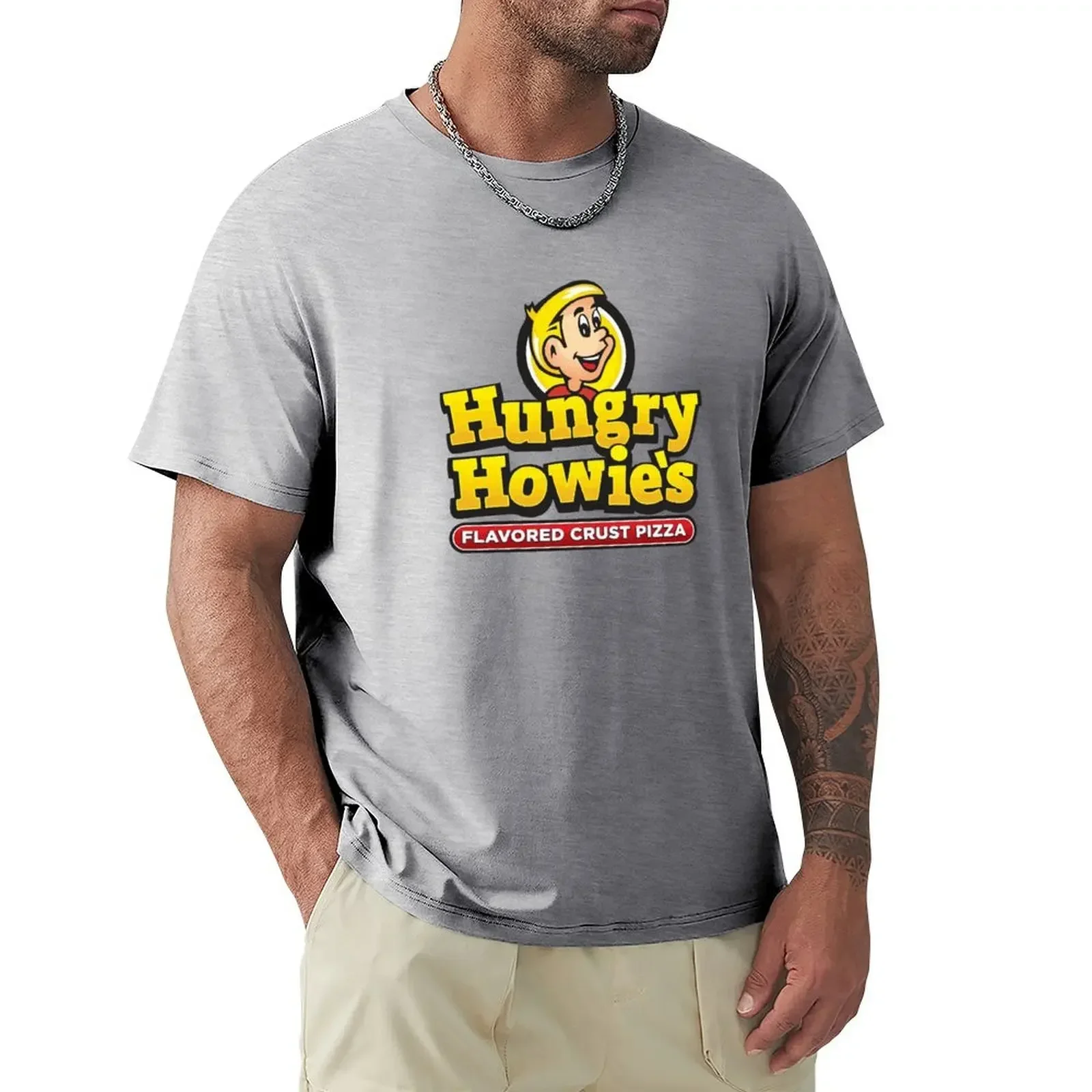 Hungry Howie's Pizza T-Shirt boys whites basketball graphic tees sweat shirts, men