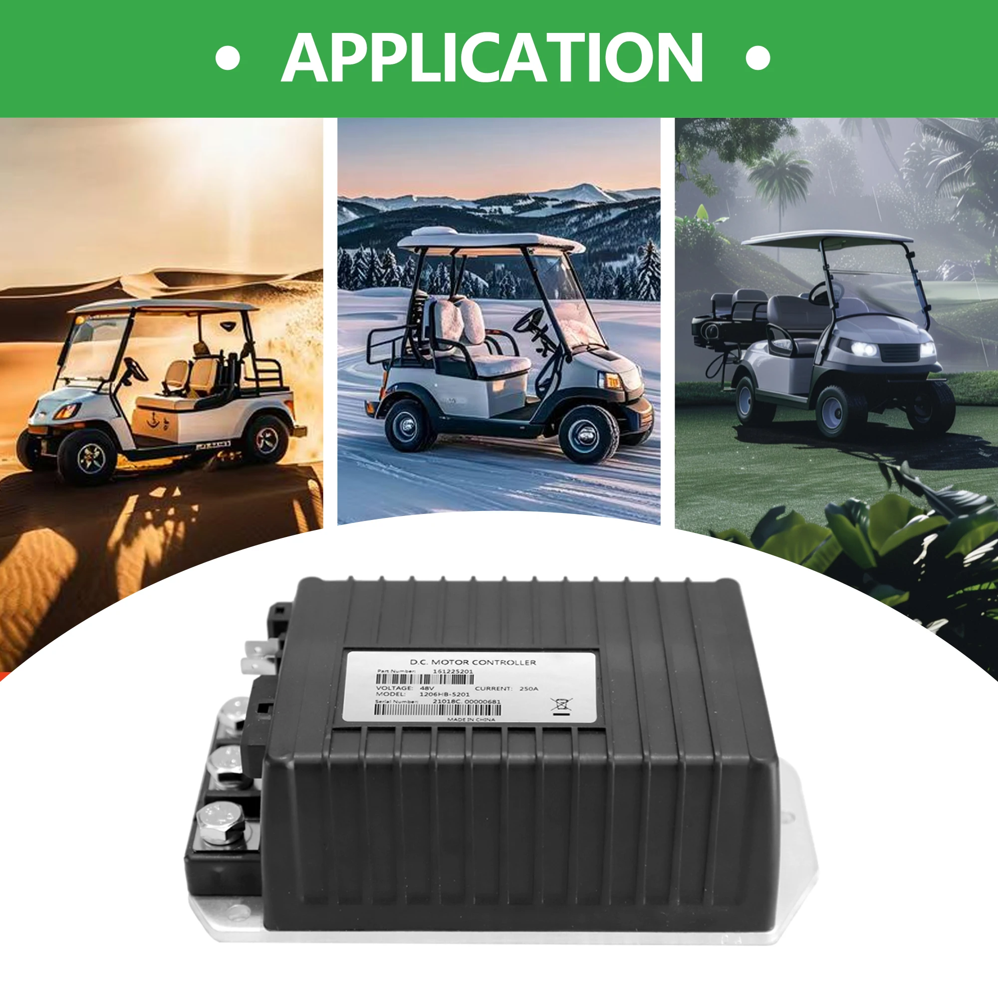 

1206HB-5201 48V 250A Motor Controller 612632 for Curtis EZGO TXT Express 2010-UP Golf Cart