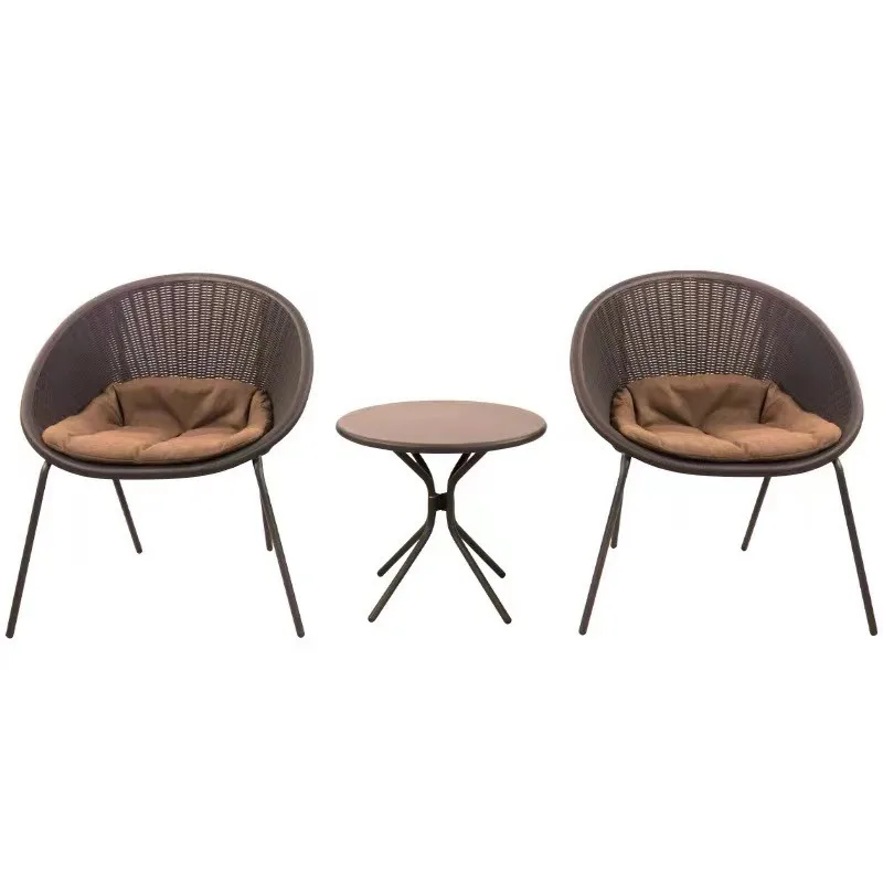small table and chair three-piece set small apartment coffee table