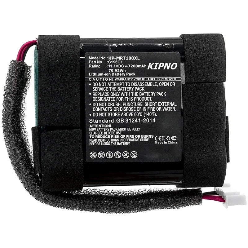 

KIPNO High Capacity Speaker Battery 11.1V 7200mAh C196G1 for Marshall Tufton High Capacity