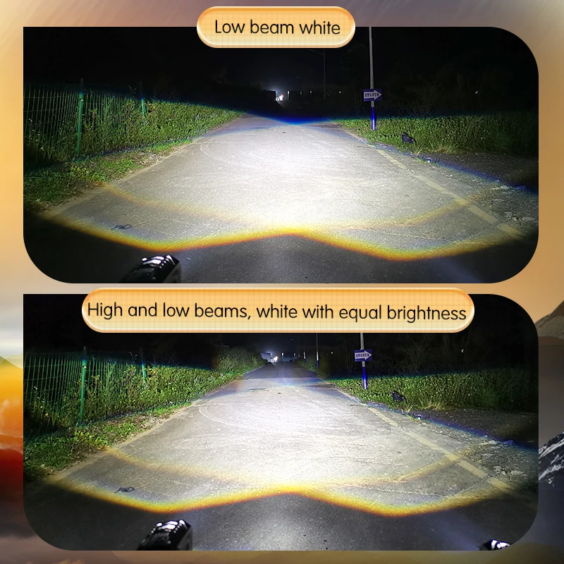 Motorcycle Work Light White High Low Beam Auxiliary Spotlight LED Driving Head Lights For Moto SUV ATV 4X4 Off Road Universal 12