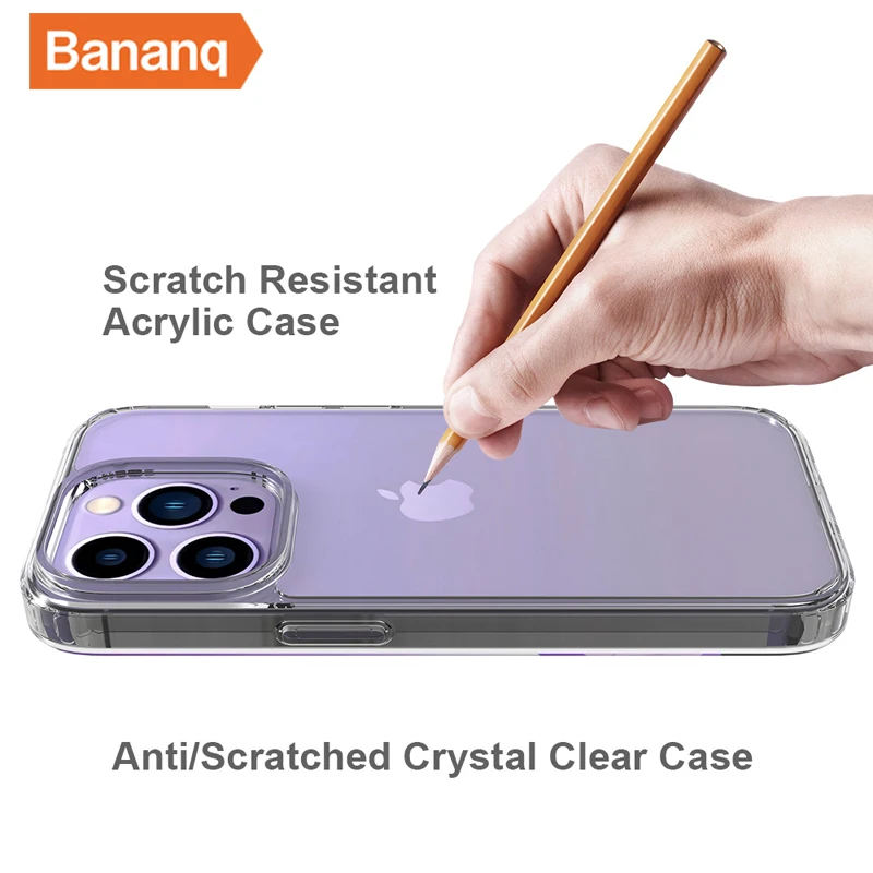 Bananq Shockproof Soft TPU Clear Case For iPhone 6 6S Plus SE4 SE 2020 Transparent Silicone Phone Cover For iPod Touch 5 6 7