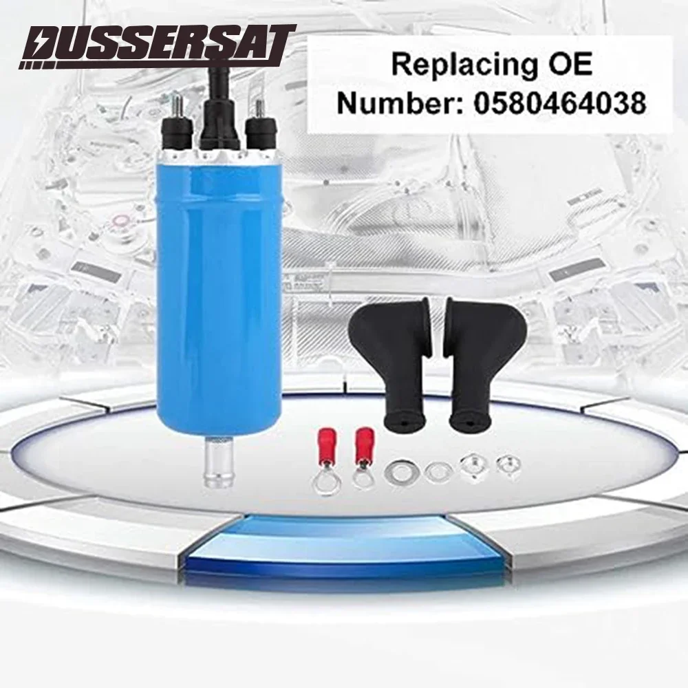 0580464038   Universal แรงดันสูงปั๊มไฟฟ้าภายนอกสําหรับ Benz, Renault, BMW, Alfa, Peugeot 405, Opel, Citroen