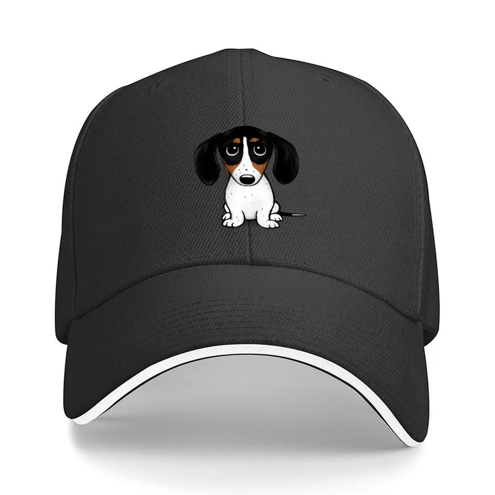 

Piebald Dachshund Cute Black, Tan and White Wiener Dog Baseball Cap |-F-| fishing caps man Trucker Cap Hip Hop Women Hats Men's